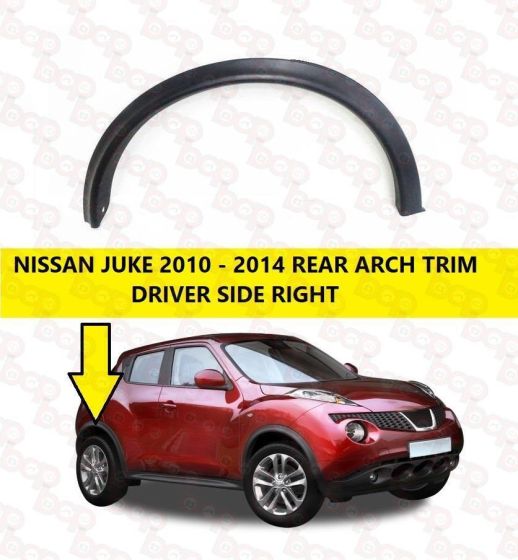 10x Wheel arch surround trim clips for Nissan Juke & X-Trail- Wing moulding  clip